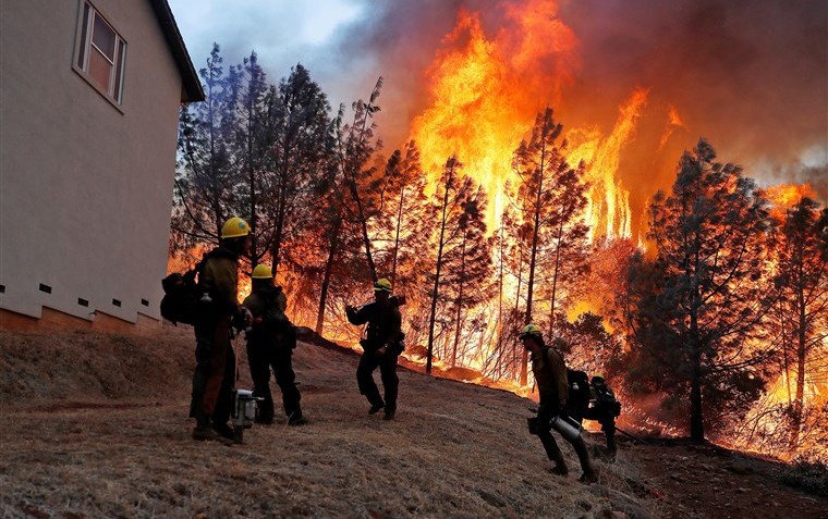 Prayers of repentance until the Camp fire and the Woolsey fires are extinguished.